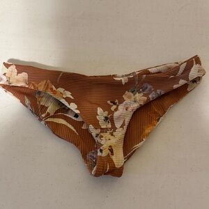 Boys + Arrows Floral Bikini Bottom - Brown and Cream